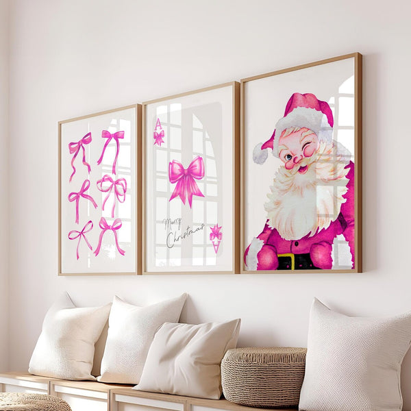 Christmas Poster - Christmas Wall Art - Christmas Wall Decor - Set of 3