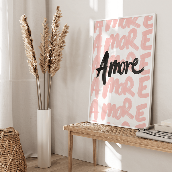 Amore Poster – Amore Print – Romantisches Wandbild