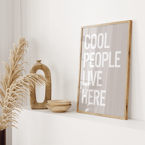 Statement Poster – Cool People Live Here