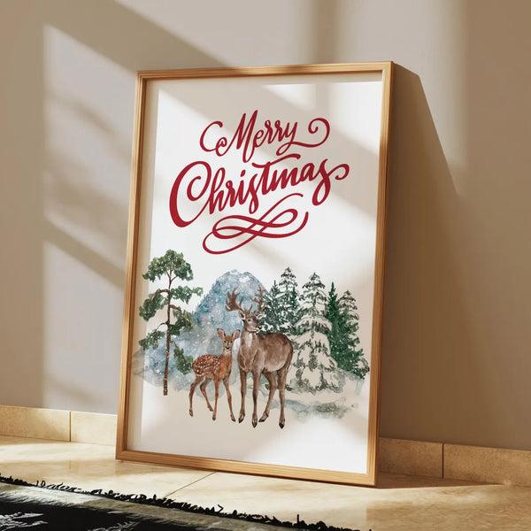 Christmas Poster - Christmas Wall Art - Christmas Wall Decor