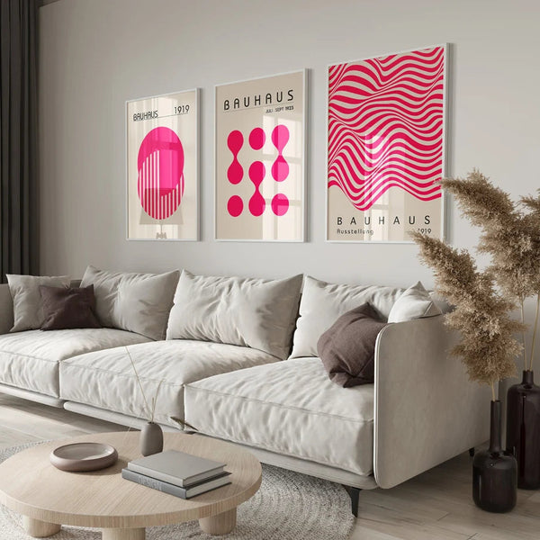 Bauhaus Poster Set - Abstract Wall Art - Abstract Poster