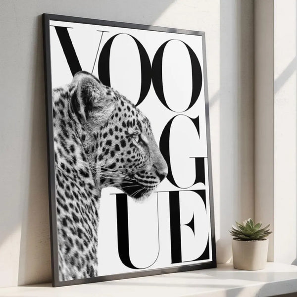 Wandbild Leopard – Feminine Stärke – Stilvolle Deko