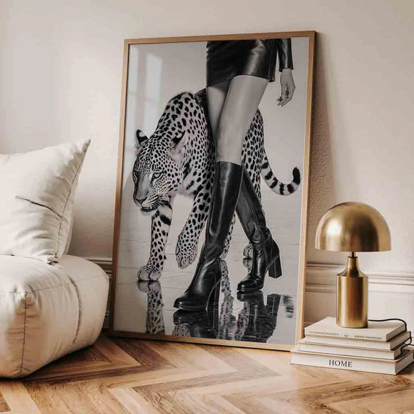Leopard Poster – Modernes Wandbild – Luxuriöse Wandkunst
