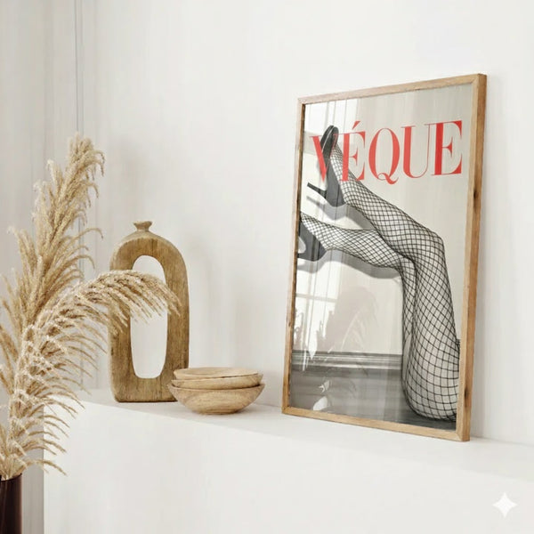 Modernes Frauen Poster – Modeinspirierte Wandkunst
