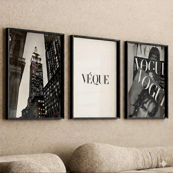 Modeposter – Feminine Eleganz – Modezeitschrift Poster Set