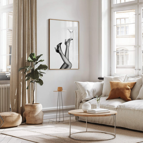 Kunstdruck Schwarz Weiß – Modernes Wandmotiv – Stilvolle Deko