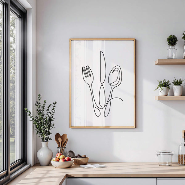 Besteck Poster – Esszimmer Inspiration – Dekotrend