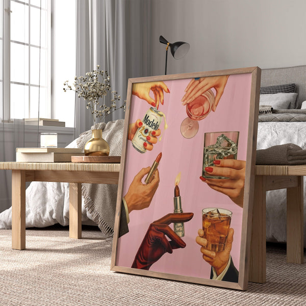 Cocktail Poster – Pop Art Wandmotiv – Wohnzimmer Dek0