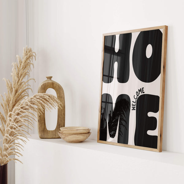 Welcome Home Wandbild – Stilvolle Deko – Wanddeko Ideen