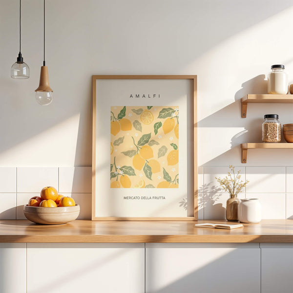 Zitronen Wandbild – Stilvolle Küche – Interior Inspiration