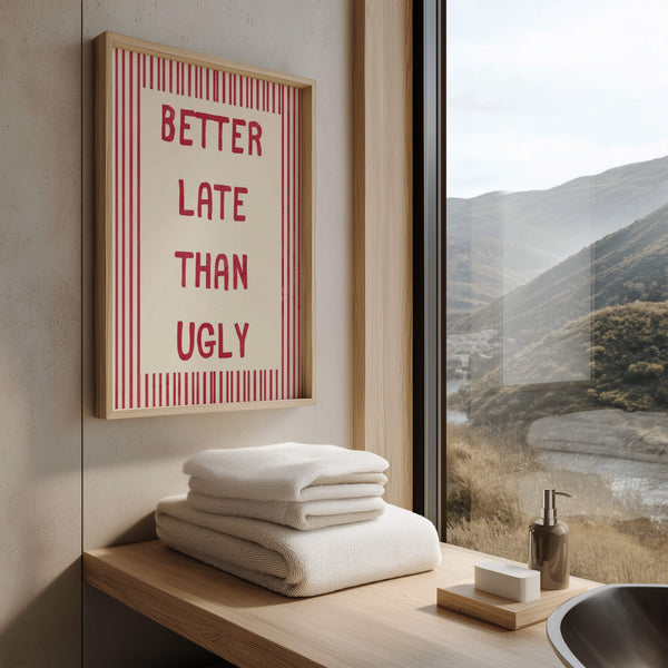 Bathroom Poster – Funny Typography – Bathroom Decor