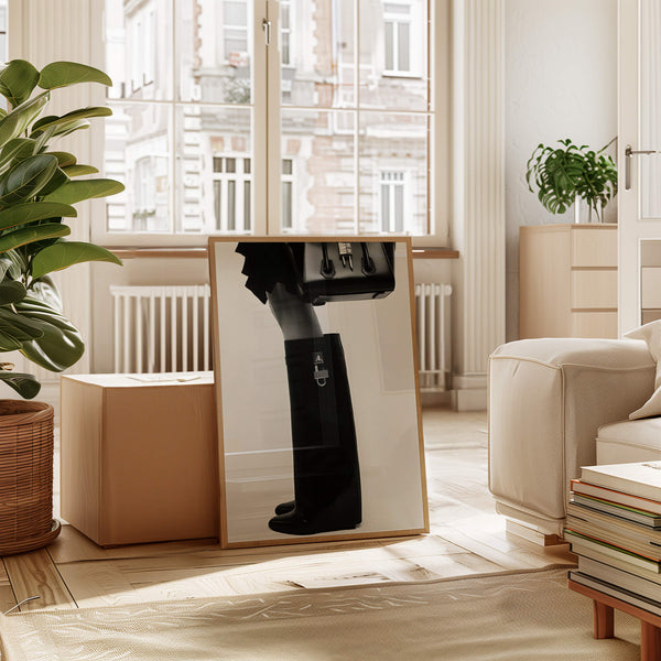 Stiefel Poster – Minimalistische Wanddeko – Stilvoll wohnen