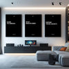 Motivational Posters - Motivational Wall Art - Set of 3