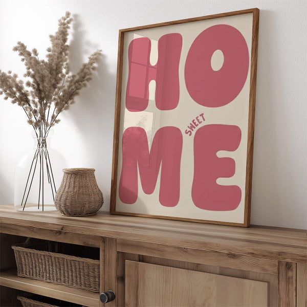 Home Sweet Home Poster – Harmonische Wanddeko – Flur Deko