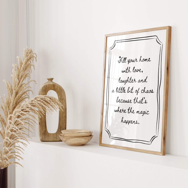 Home Poster – Minimalistische Deko – Moderne Einrichtung