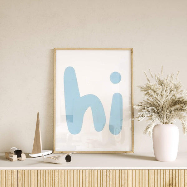 Hi Poster – Moderne Wanddeko – Flur Deko
