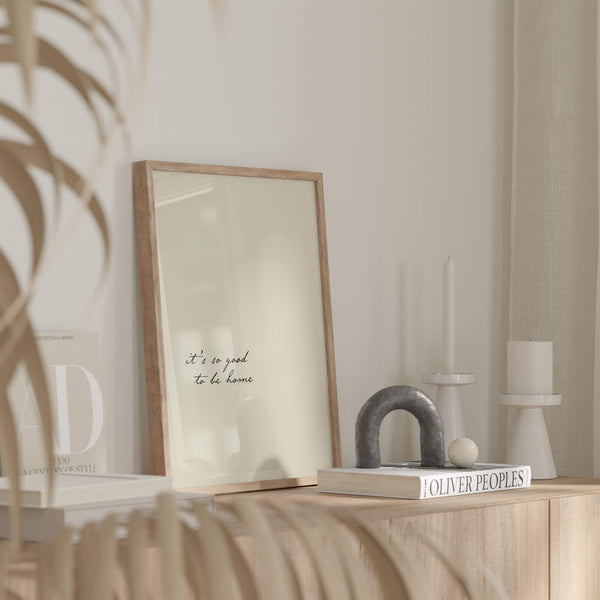 Willkommensposter – Moderne Wanddeko – Interior Design