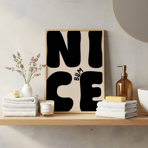 Lustiges Sprüche Poster – Badezimmer Poster – Toilette Deko