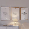 Motivational Posters - Motivational Wall Art - Set of 3