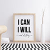 Motivational Poster - Motivational Wall Art - Gym Poster