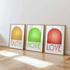 Bibelspruch - Inspirierendes Zitat - 3er Set