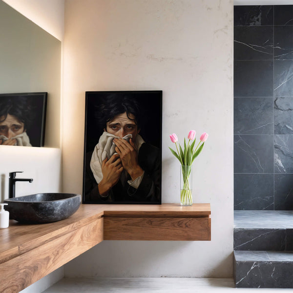 Funny wall art – Humorous wall decor – Bathroom art