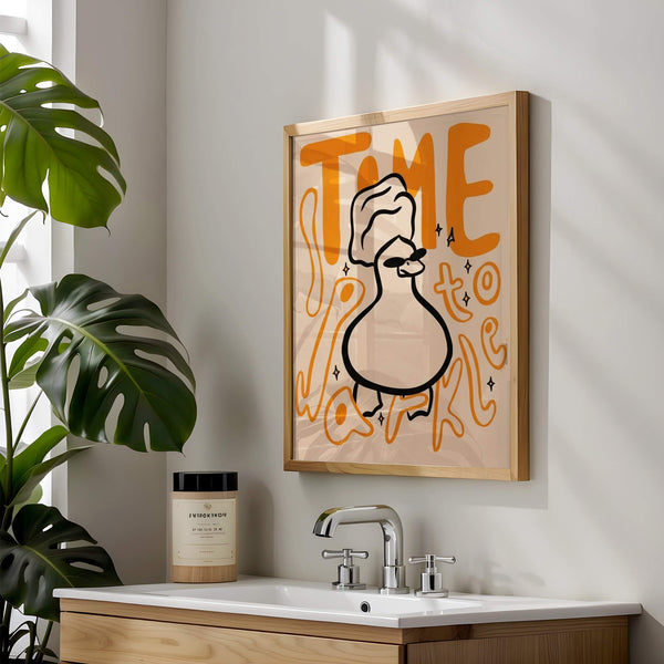 Bathroom Poster – Toilet Decor – Funny Toilet Poster