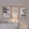 Motivational Posters - Motivational Wall Art - Set of 3