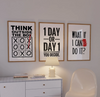 Motivational Posters - Motivational Wall Art - Set of 3