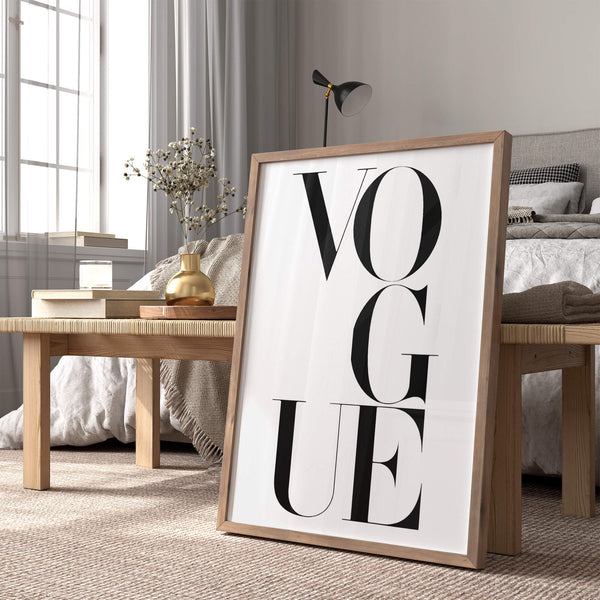 Fashion Typografie – Stilvolle Wandkunst – Elegantes Poster