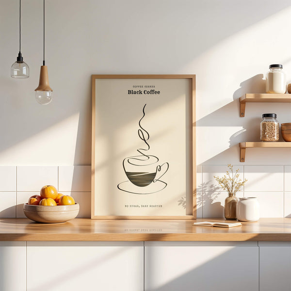 Küchenposter – Coffee Corner – Wanddeko Küche