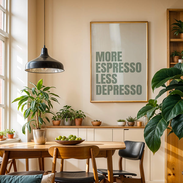 Espresso Poster – Küche Wandbild – Modernes Deko