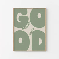 Gute Nacht Wandbild – Modernes Design – Schlafzimmer Inspiration