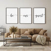 Be Our Guest - Quotes Poster - Guest Room Poster - Quote Wall Art - Set of 3