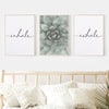 Inhale Exhale Poster - Bedroom Poster - Set of 3