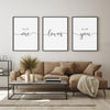 All Of Me Loves All Of You - Couple Poster - 3er Set