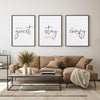 Be our guest Poster - Quote Poster - Quote Wall Art - Set of 3