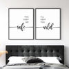 You Keep Me Safe - Bedroom Poster - Set of 2