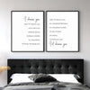 I Choose You - Bedroom Poster - Set of 2