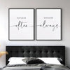 Wander Often Wonder Always - Bedroom Poster - Set of 2