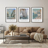 Claude Monet - Monet Kunstposter - 3er Set