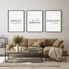 Wake up Sleepyhead - Bedroom Poster - Set of 2