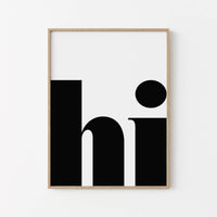 Typografie Poster – Wanddeko für Flur & Wohnzimmer