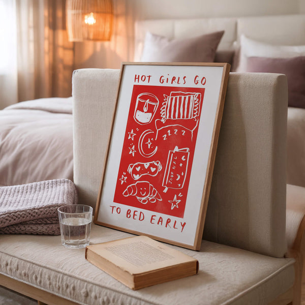 Feminine Kunst – Modernes Spruchposter – Schlafzimmer Wandbild