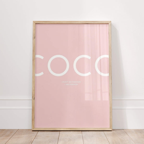 COCO Poster – Fashion Wanddeko – Stilvolles Modebild