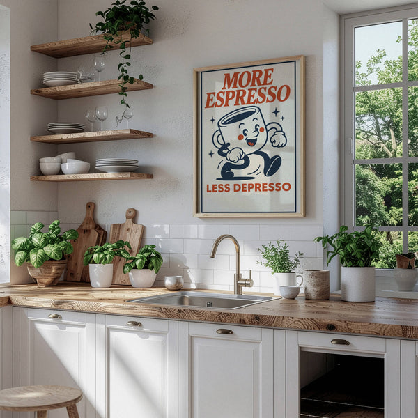 Espresso Poster – Retro Design – Küchen Inspiration