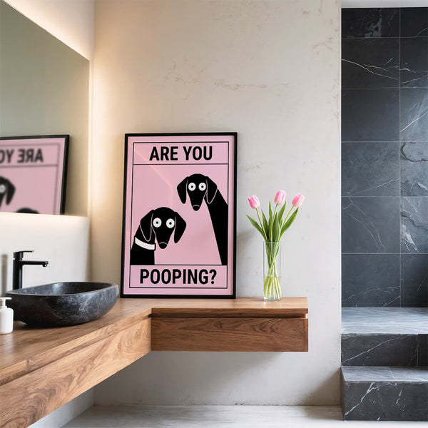Badezimmer Poster – Lustiges WC Bild – Badezimmer Ideen
