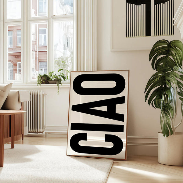 Ciao Poster – Empfangsbereich modern – Flur Deko