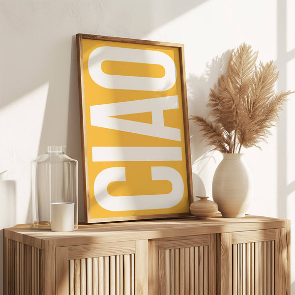 Ciao Poster – Flur Bild – Eingangsbereich Deko