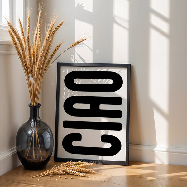 Flur Bilder – Ciao Poster – Eingangsbereich Deko